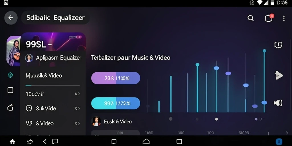 Antarmuka intuitif 99SL dengan fitur Equalizer canggih.