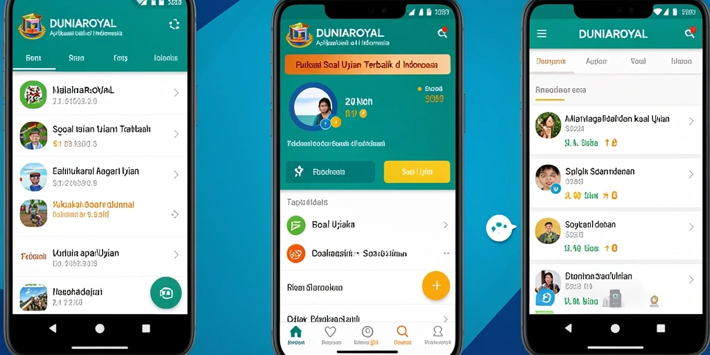 Tampilan antarmuka DUNIAROYAL yang sederhana dan intuitif.