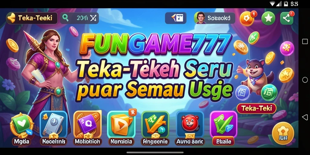 Tampilan antarmuka permainan Teka-Teki yang menarik dan intuitif.