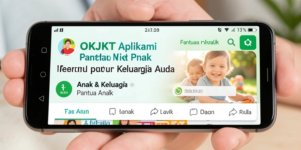 Antarmuka aplikasi OKJKT untuk pantau anak dengan fitur canggih.