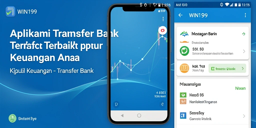 Tampilan antarmuka WIN199 yang sederhana dan intuitif untuk Transfer Bank.